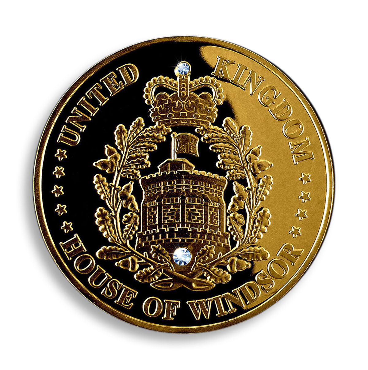 William and Catherine, Family, Gold Plated Coin, House of Windsor