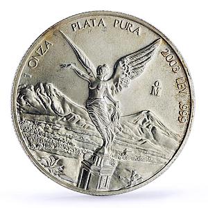 Mexico 1 onza Libertad Angel of Independence silver coin 2003