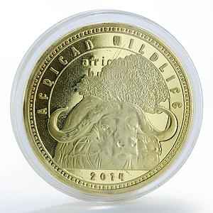 Zambia 1000 kwacha African Wildlife Buffalo coin 2014