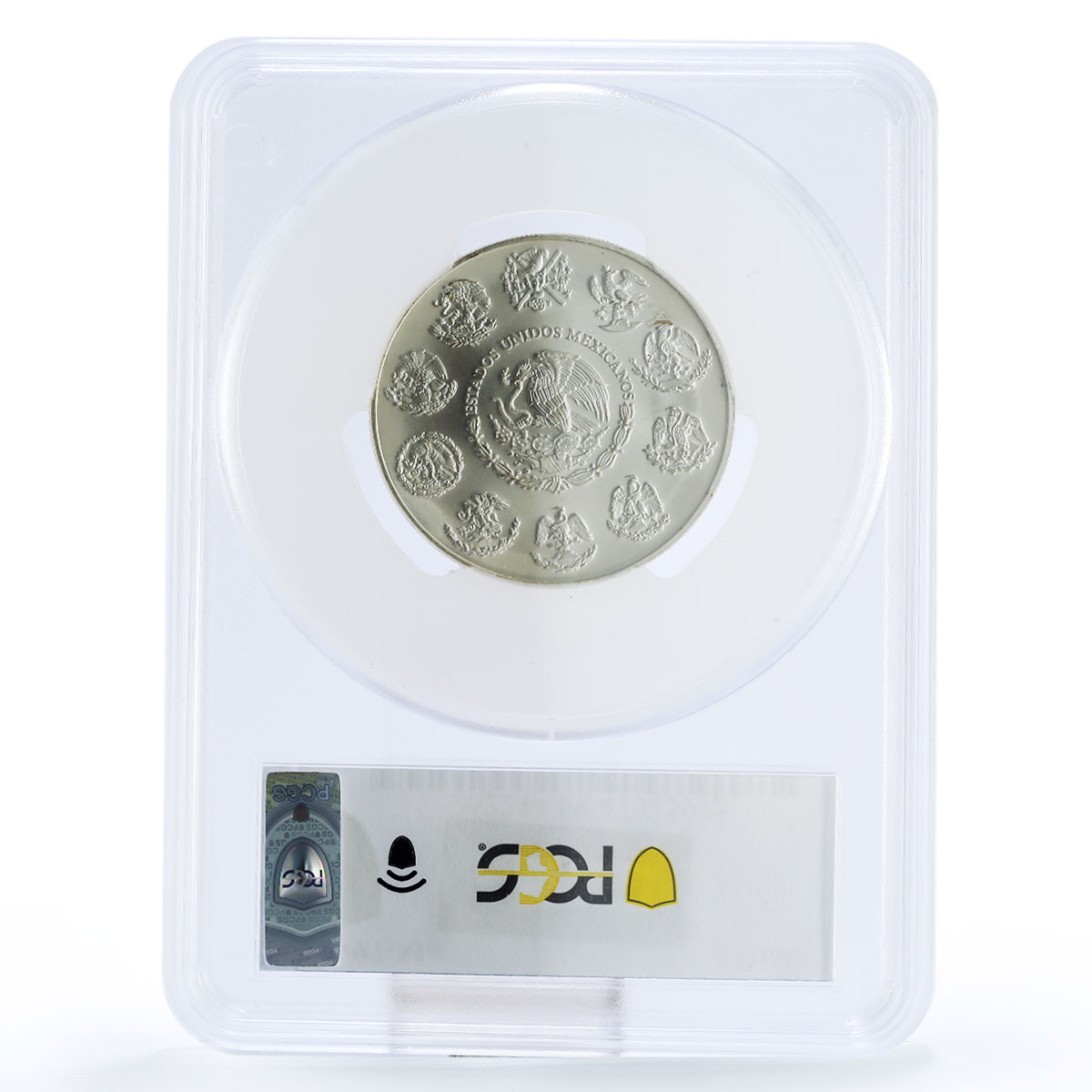 Mexico 2 onzas Libertad Angel of Independence MS69 PCGS silver coin 1997