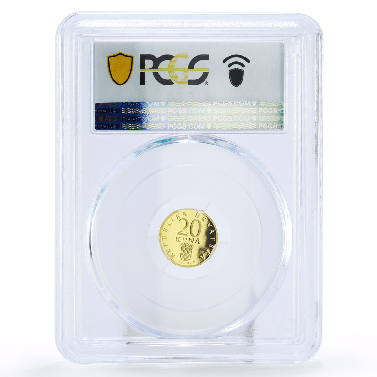 Croatia 20 kuna Coronation King Tomislav Headfacing PR69 PCGS gold coin 2010