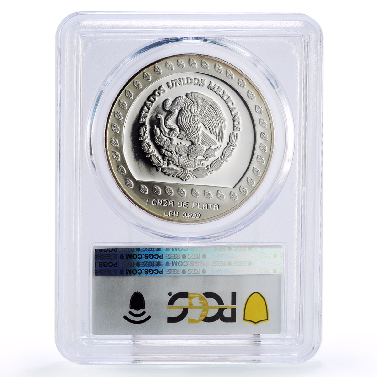 Mexico 100 pesos Guerrero Aguila Eagle Warrior Statue PR69 PCGS silver coin 1992