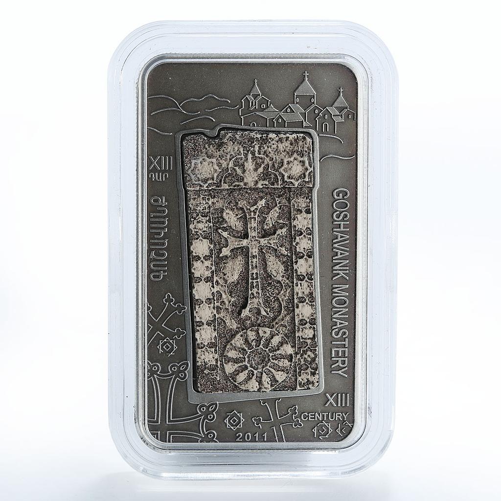 Armenia 1000 drams Monastery of Goshavank series Khachkar silver coin 2011