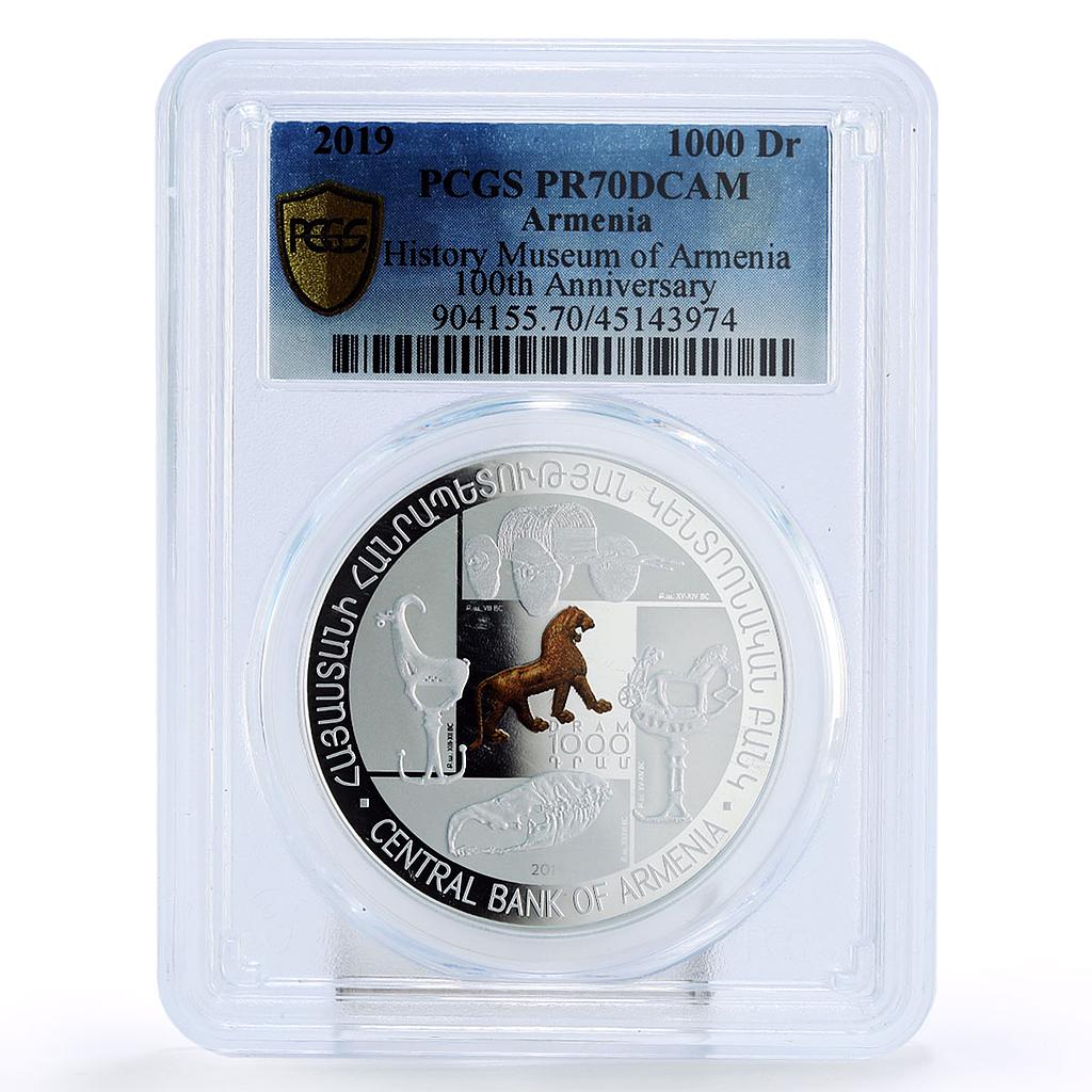 Armenia 1000 drams Centenary of History Museum PR70 PCGS silver coin 2019