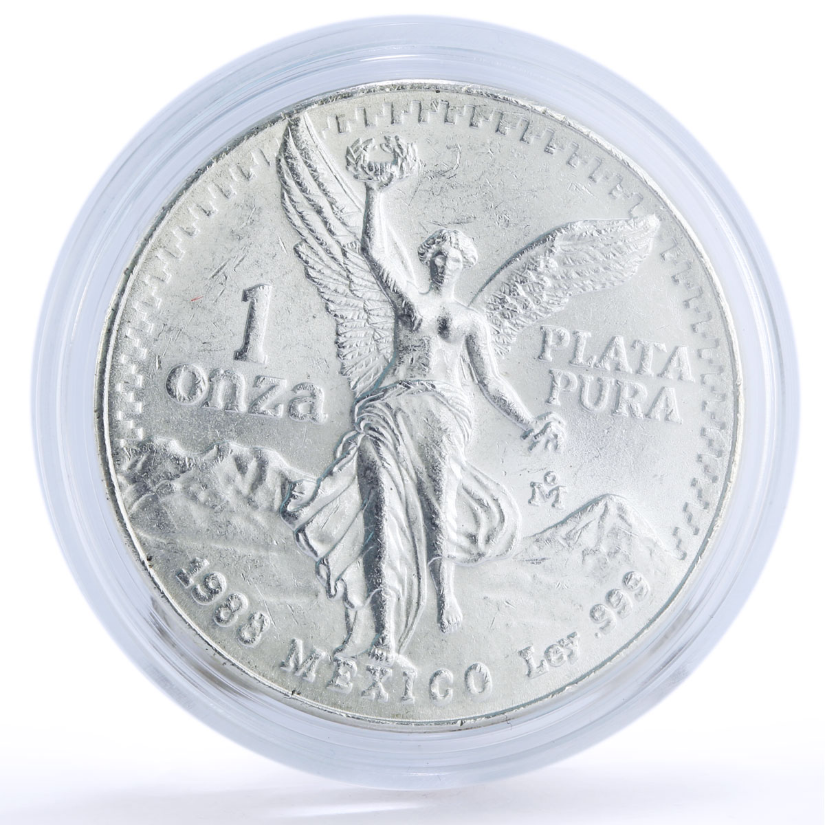 Mexico 1 onza Libertad Angel of Independence silver coin 1988