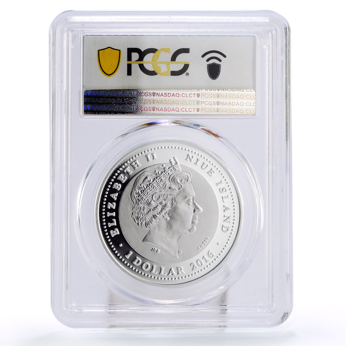 Niue 1 dollar Year of the Monkey Monkey on Elephant PR70 PCGS silver coin 2016
