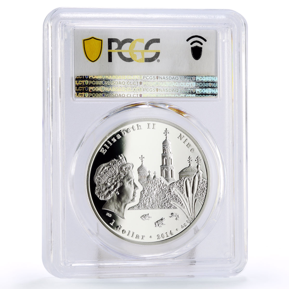 Niue 1 dollar Raifa Monastery Church Cathedral PR70 PCGS silver coin 2014