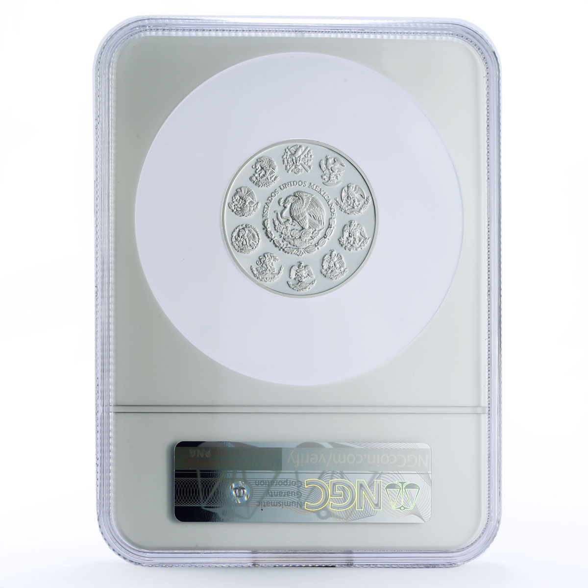 Mexico 10 pesos Chichen Itza Templo Guerreros Warriors Temple PF69 NGC Ag 2007