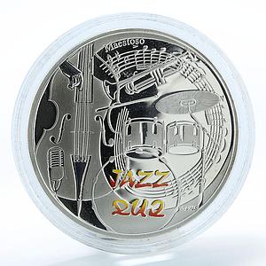 Armenia 1000 drams Jazz music city folklore drum trumpet piano silver coin 2010