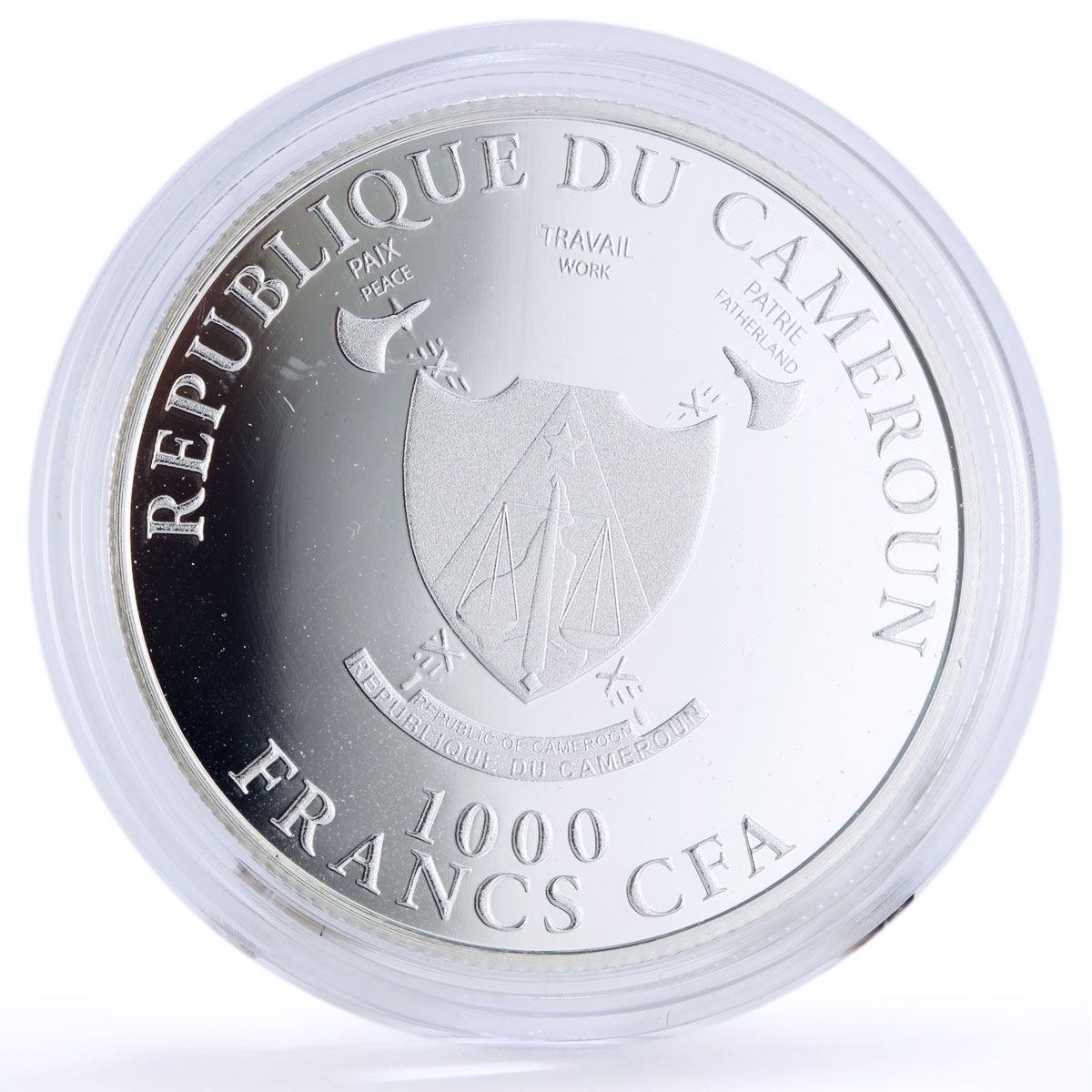 Cameroon 1000 francs Seafaring HMS Agamemnon Ship Clipper proof silver coin 2014