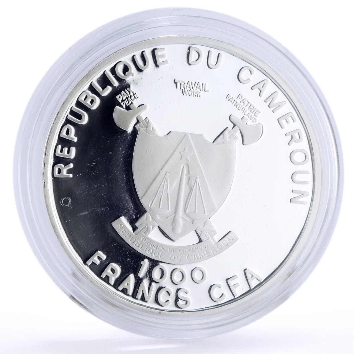 Cameroon 1000 francs Seafaring Eendracht 1615 Ship Clipper silver coin 2015