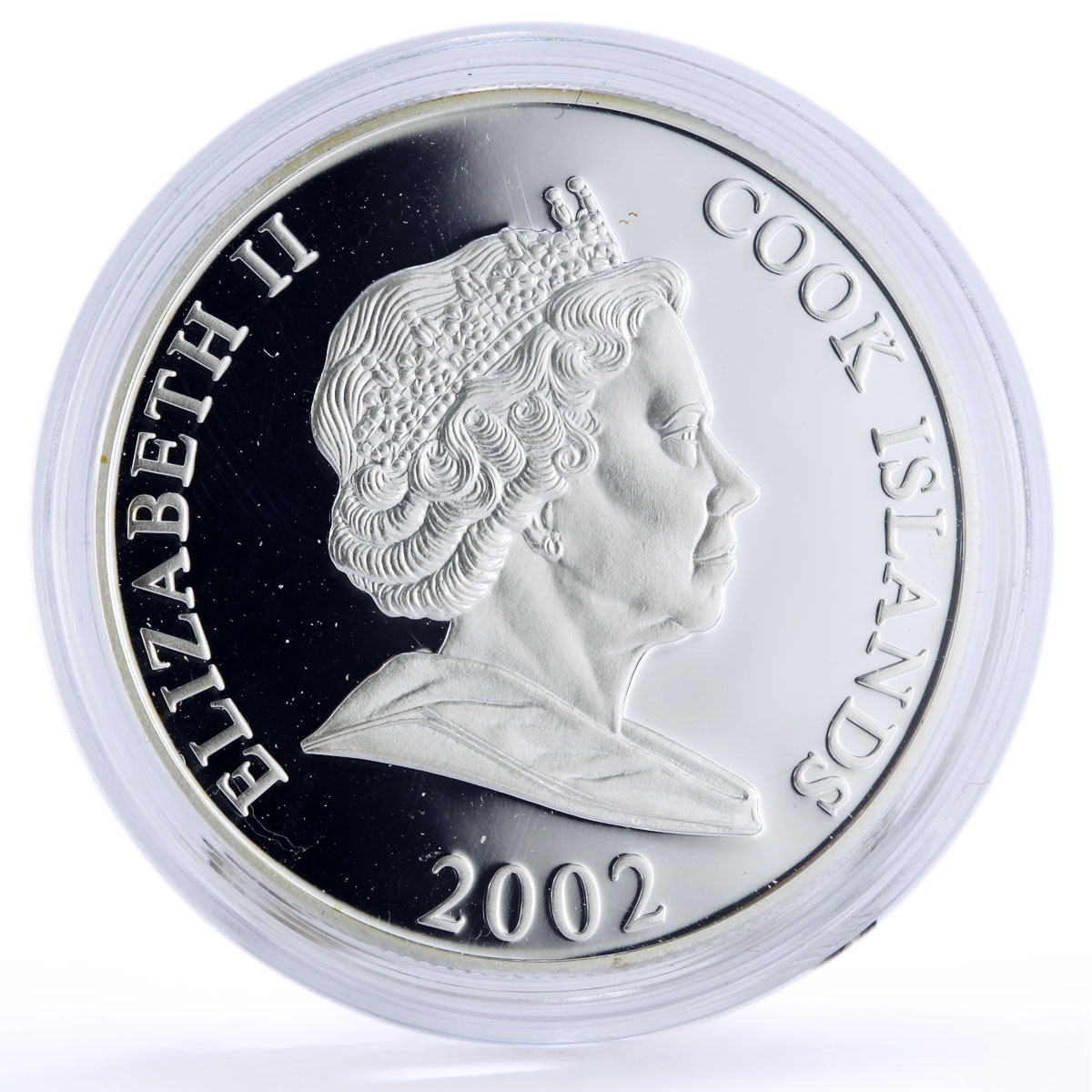 Cook Islands 5 dollars Seafaring Ship Kon Tiki Heyerdahl proof silver coin 2006