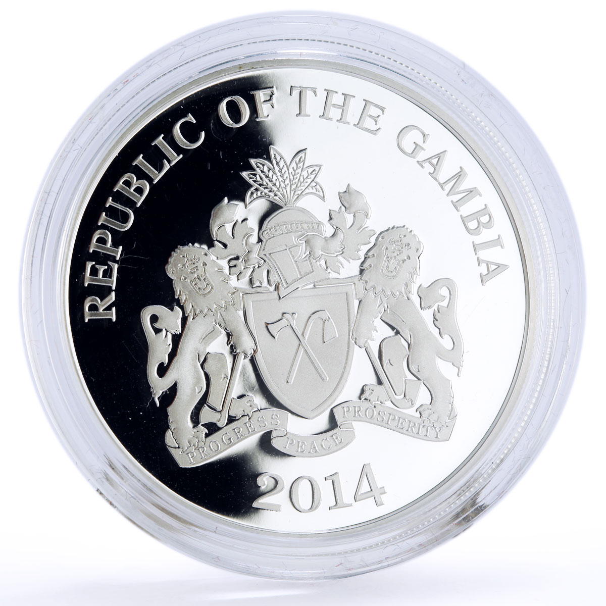 Gambia 200 dalasis Seafaring Flor de La Mar Ship Clipper proof silver coin 2014