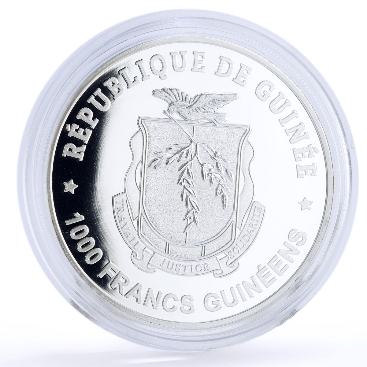 Guinea 1000 francs Seafaring Pamir Ship Clipper proof silver coin 2018