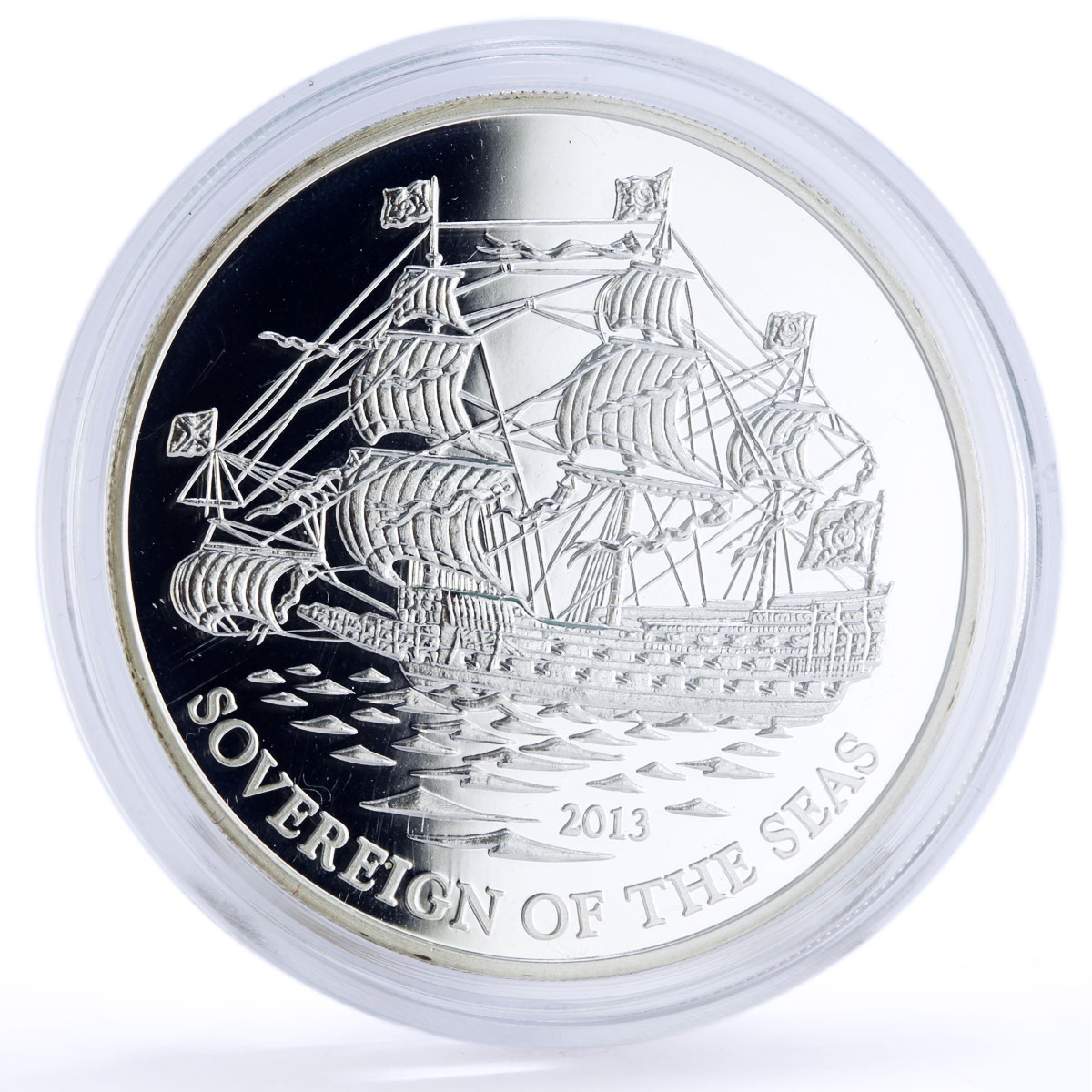 Ivory Coast 1000 francs Seafaring Sovereign of the Sea Ship silver coin 2013