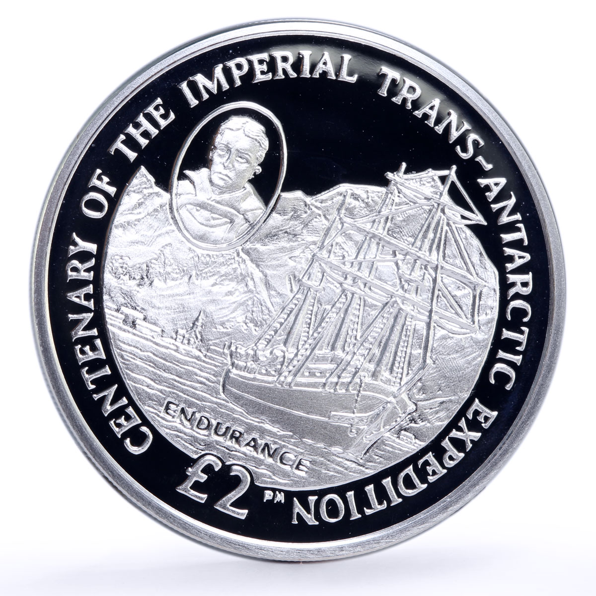 Sandwich Islands 2 pounds Seafaring Endurance Ship Clipper silver coin 2014