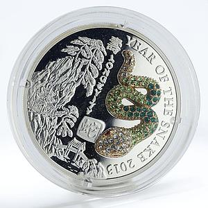 Rwanda 500 francs Year of the Snake proof silver coin 2013