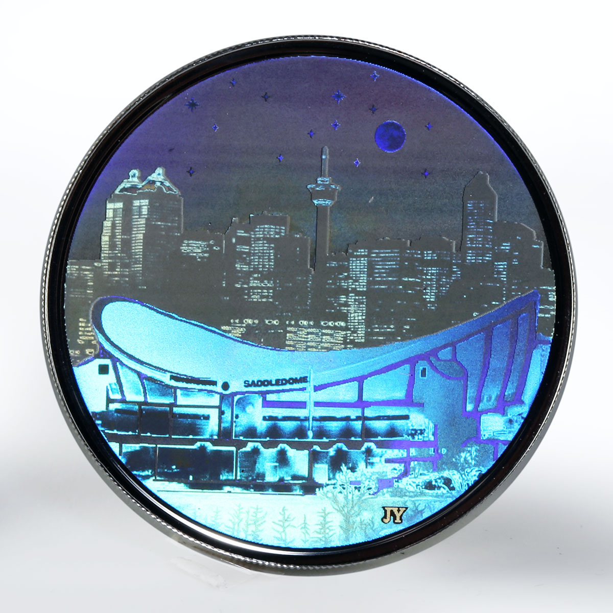 Canada 20 dollars Pengrowth Saddledome hologram silver coin 2006