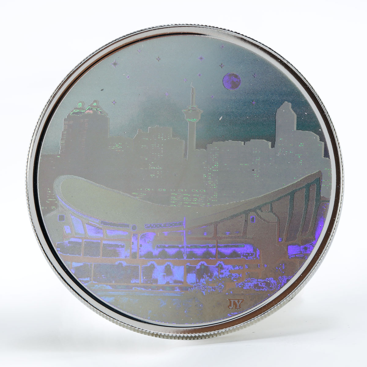 Canada 20 dollars Pengrowth Saddledome hologram silver coin 2006