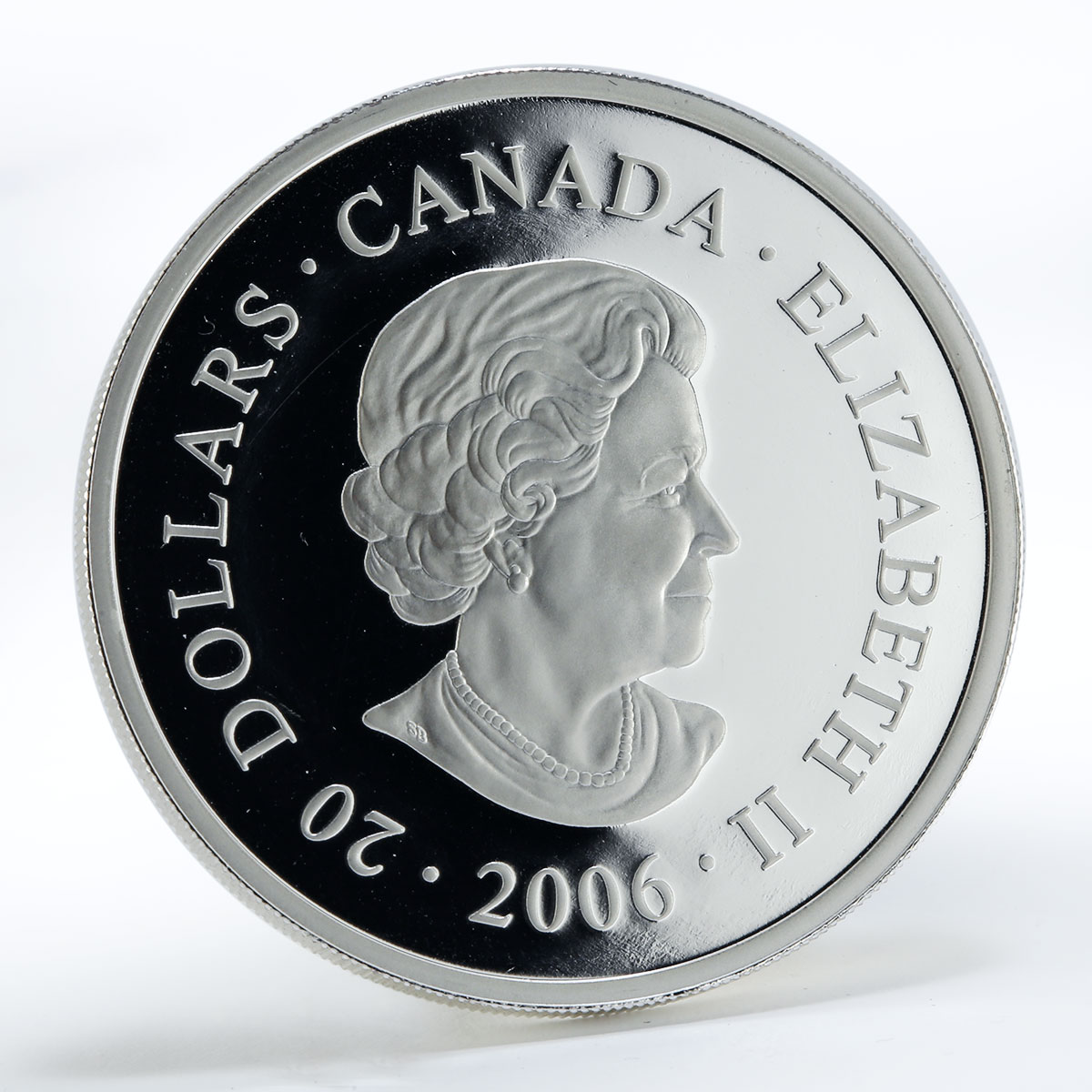 Canada 20 dollars Pengrowth Saddledome hologram silver coin 2006