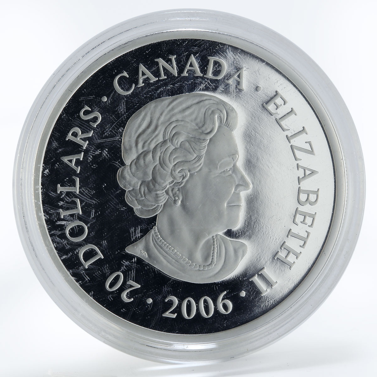 Canada 20 dollars Pengrowth Saddledome hologram silver coin 2006