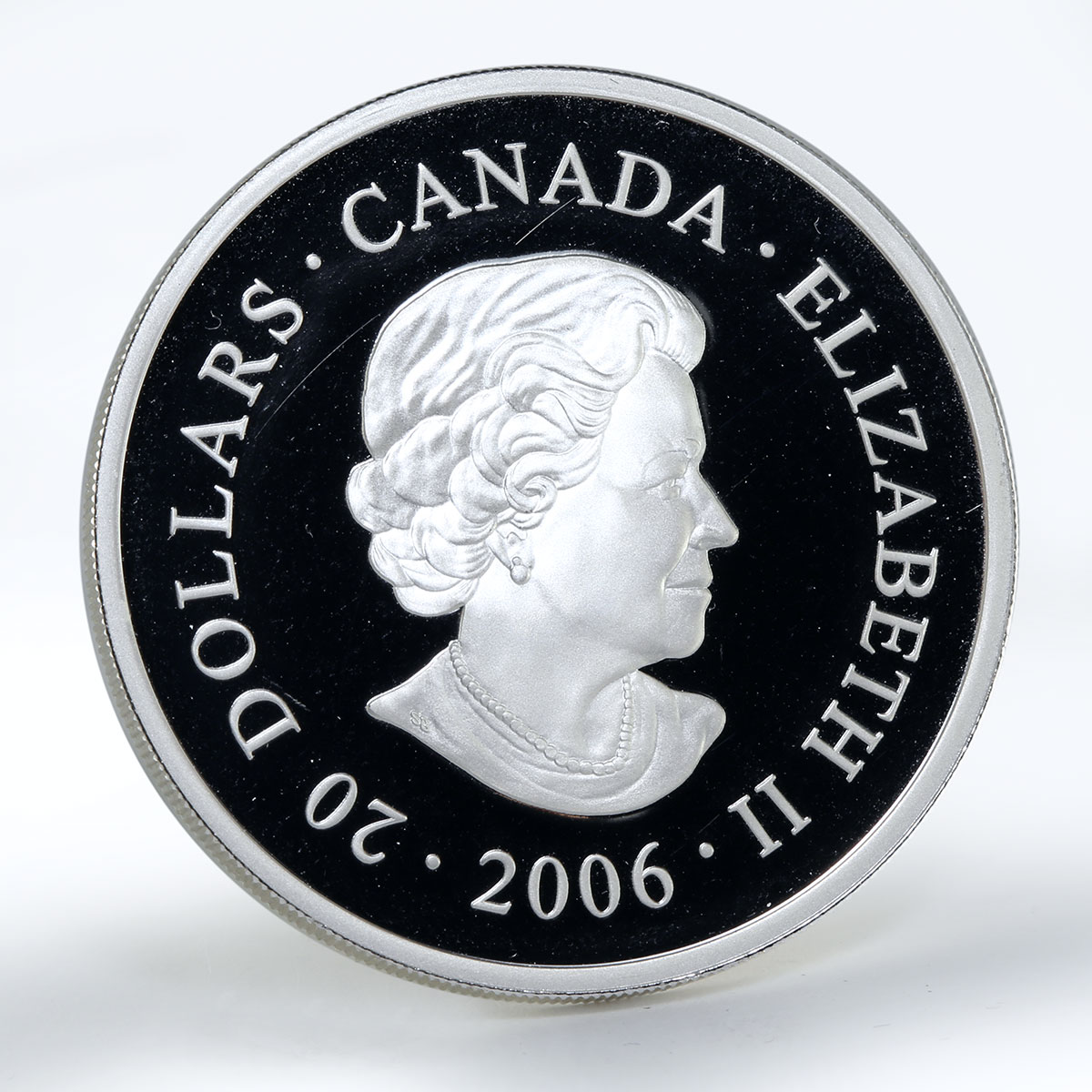 Canada 20 dollars Pengrowth Saddledome hologram silver coin 2006