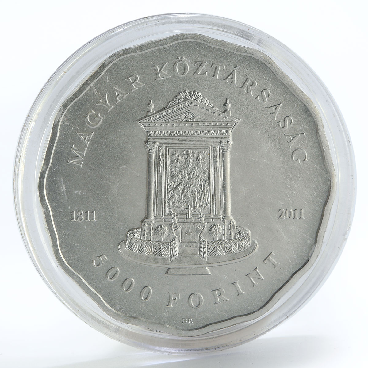 Hungary 5000 forint Lutheran Church of Budapest silver coin 2011