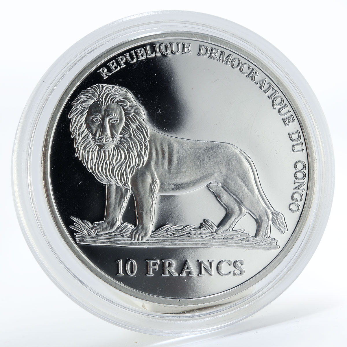 Congo 10 francs Melchior Star crystal proof silver coin 2005