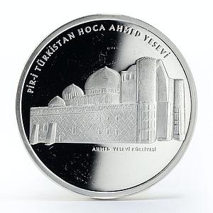 Turkey 40 lira Mausoleum of the Poet Ahmet Yesevi proof silver coin 2008