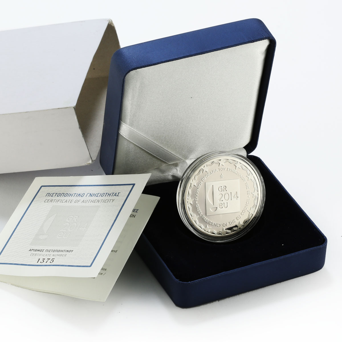 Greece 10 euro Presidency of EU Council silver coin 2014