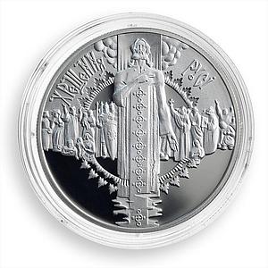 Ukraine 10 hryvnia 2000 Years Baptizing Rus Christmas Volodymyr silver coin 2000