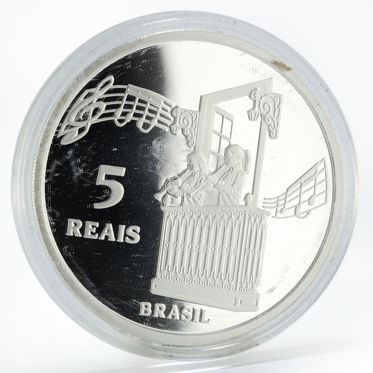 Brazil 5 reais Diamantina World Heritage Unesco silver coin 2013