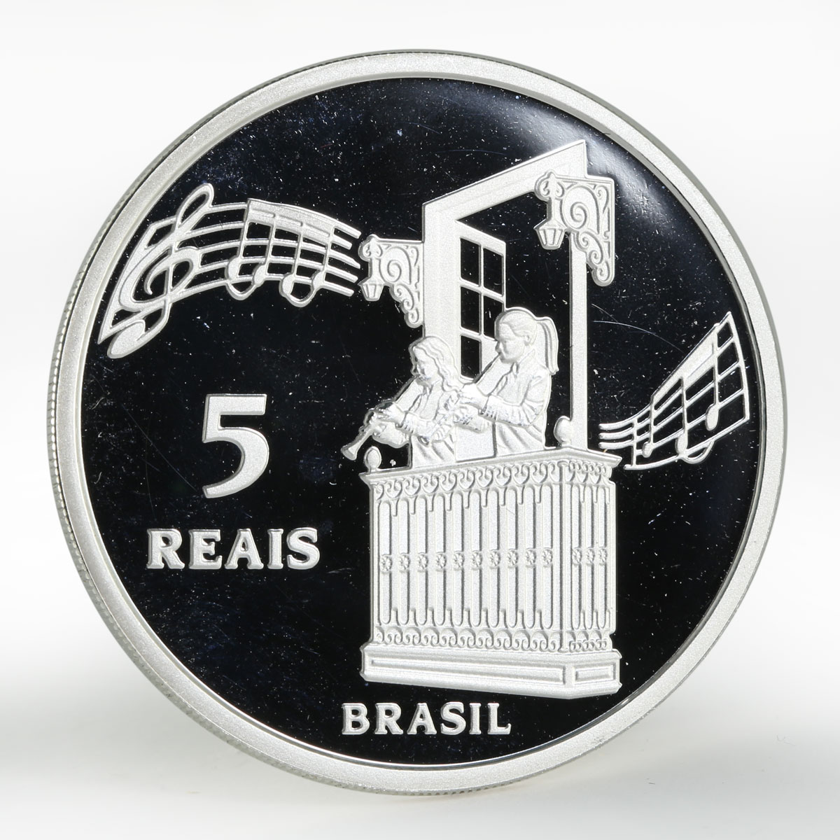 Brazil 5 reais Diamantina World Heritage Unesco silver coin 2013