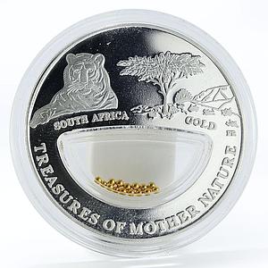 Fiji 10 dollars South Africa - Gold Lion silver coin 2012