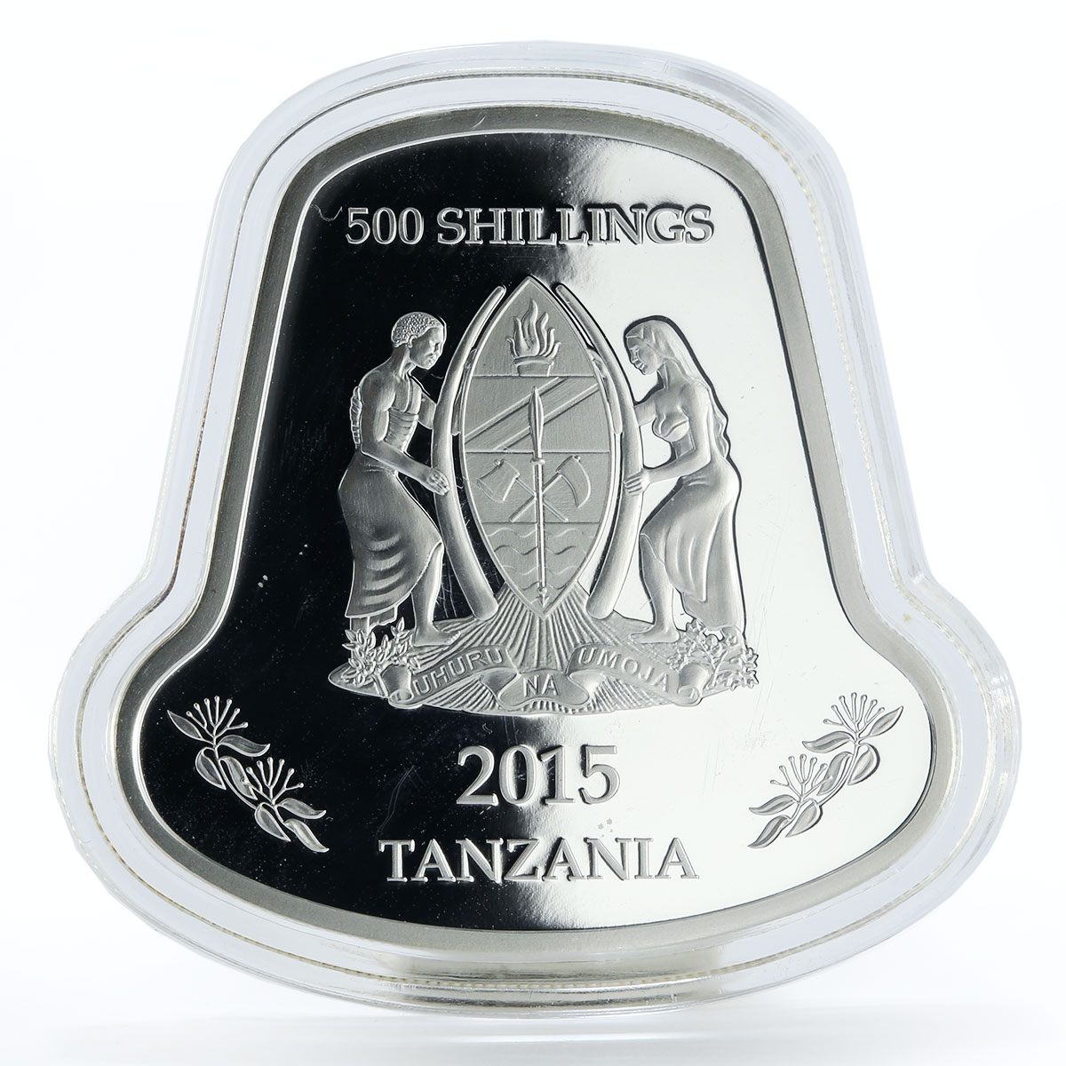 Tanzania 500 shillings Year of the Goat hologram silver coin 2015