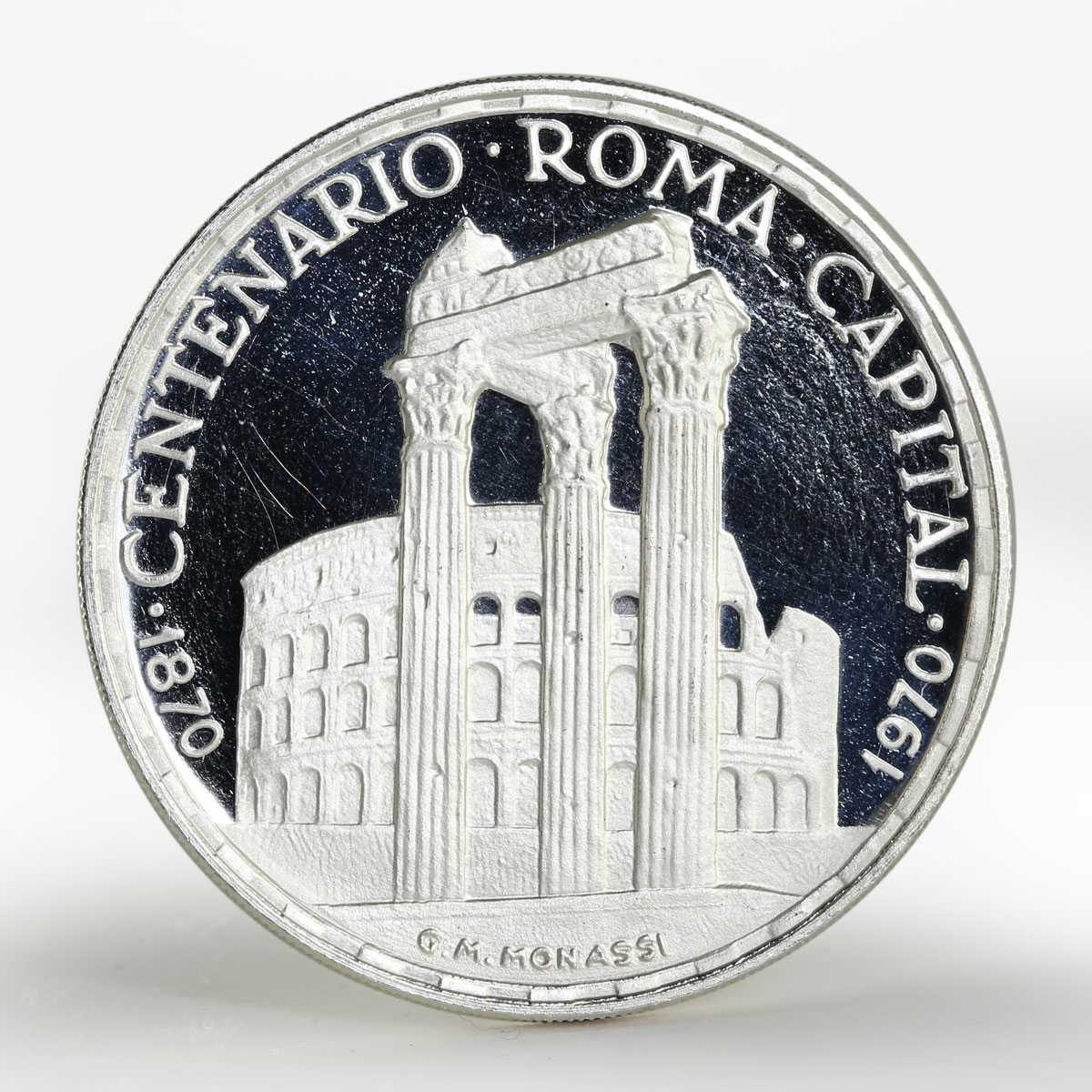 Equatorial Guinea 150 pesetas 100th Anniversary of Rome Capital silver coin 1970