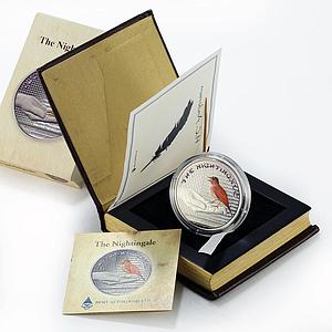 Fiji 1 dollar Andersen tales The Nightingale colored silver coin 2010