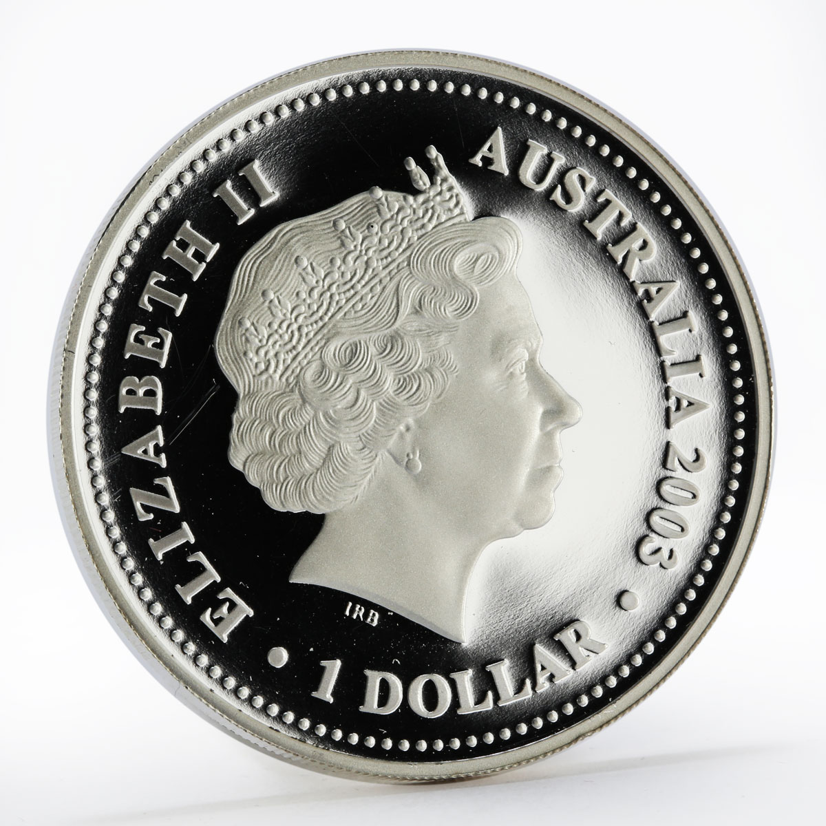 Australia 1 dollar 50 Years of Queen Elizabeth II Coronation silver coin 2003