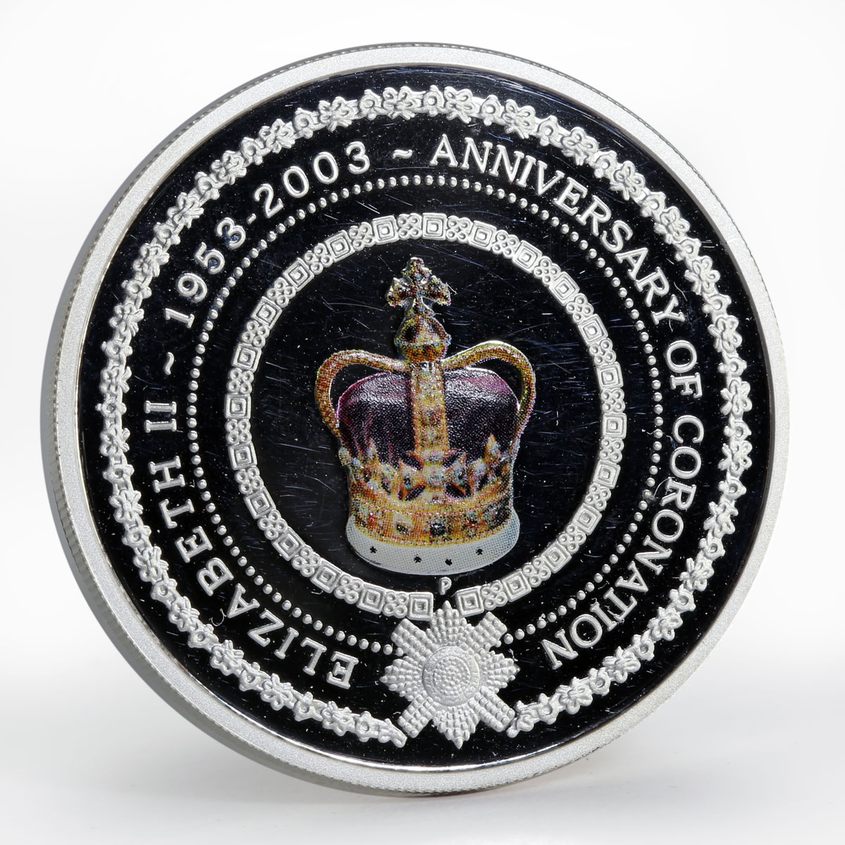 Australia 1 dollar 50 Years of Queen Elizabeth II Coronation silver coin 2003