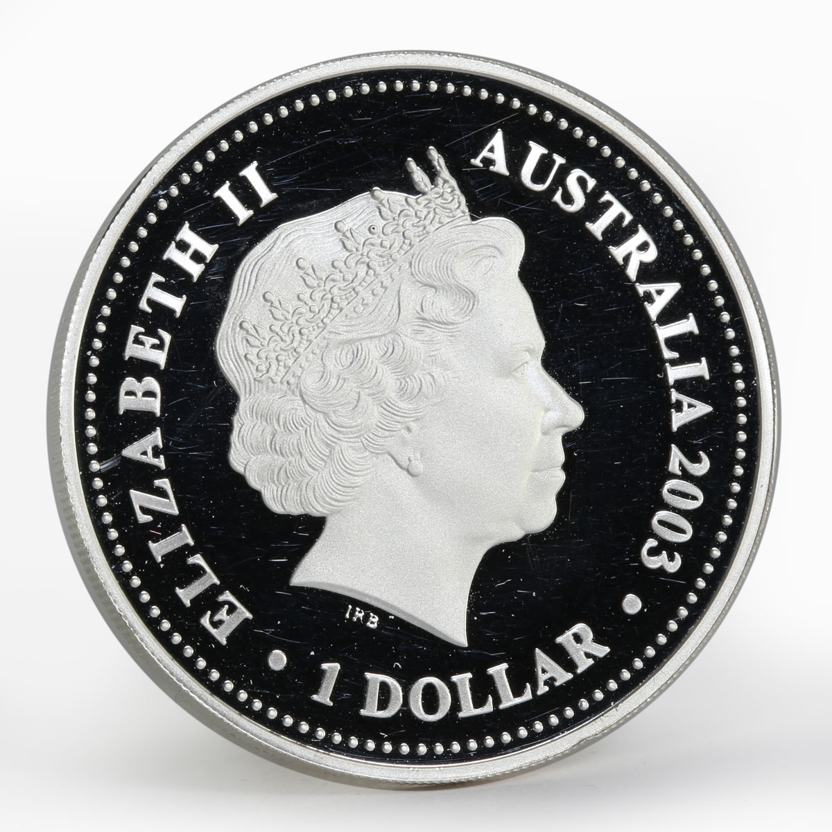 Australia 1 dollar 50 Years of Queen Elizabeth II Coronation silver coin 2003