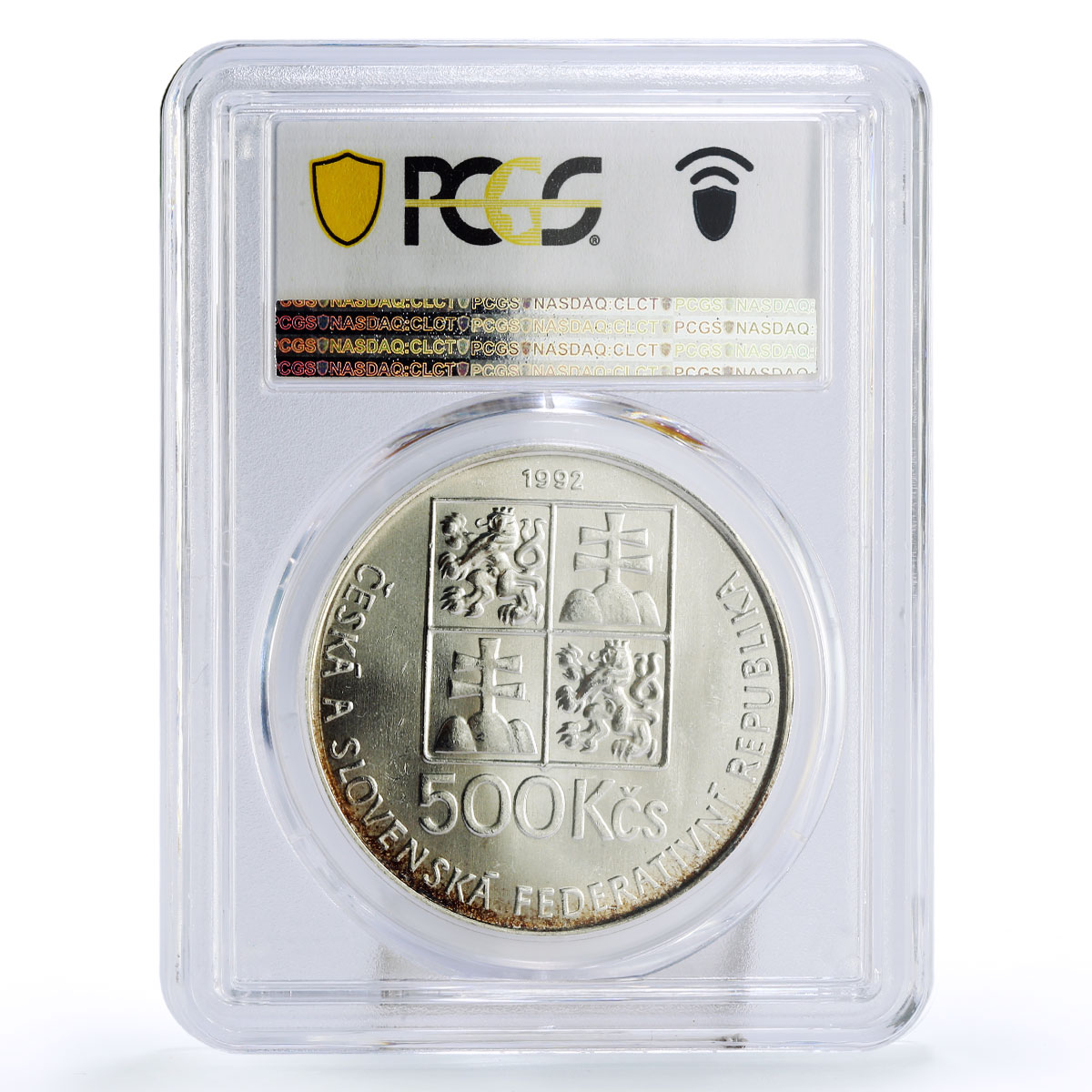 Czechoslovakia 500 korun Birthday of Jan Comenius MS67 PCGS silver coin 1992