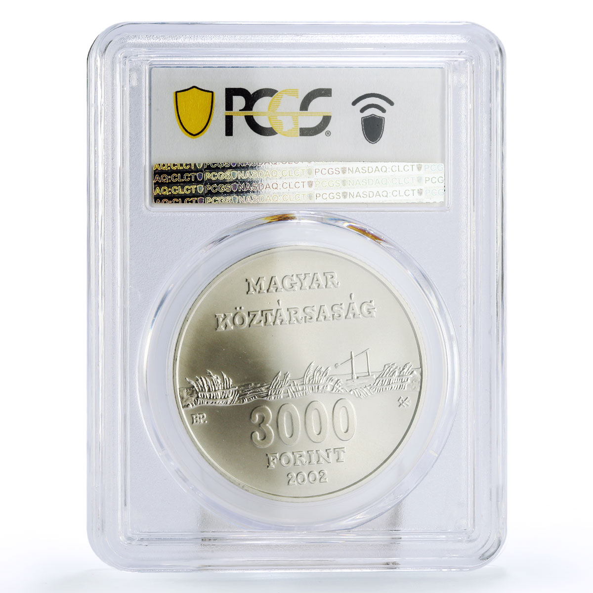 Hungary 3000 forint Hortobagyi National Park Cattle MS70 PCGS silver coin 2002