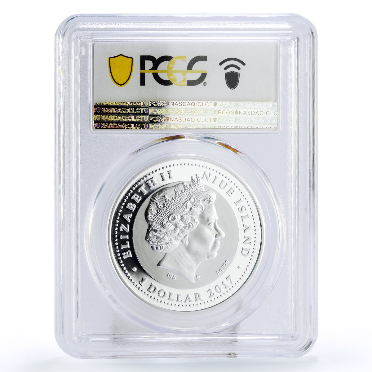 Niue 1 dollar Lunar Calendar Series Year of Rooster PR70 PCGS silver coin 2017