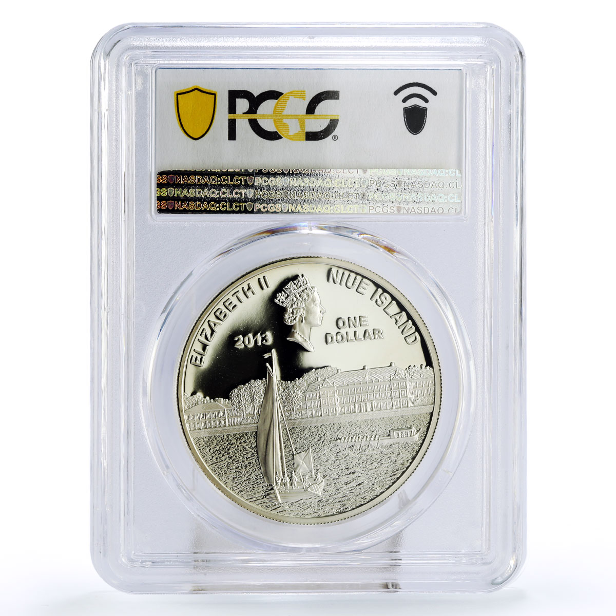 Niue 1 dollar Russian Emperor Anna Ioannovna PR69 PCGS colored silver coin 2013