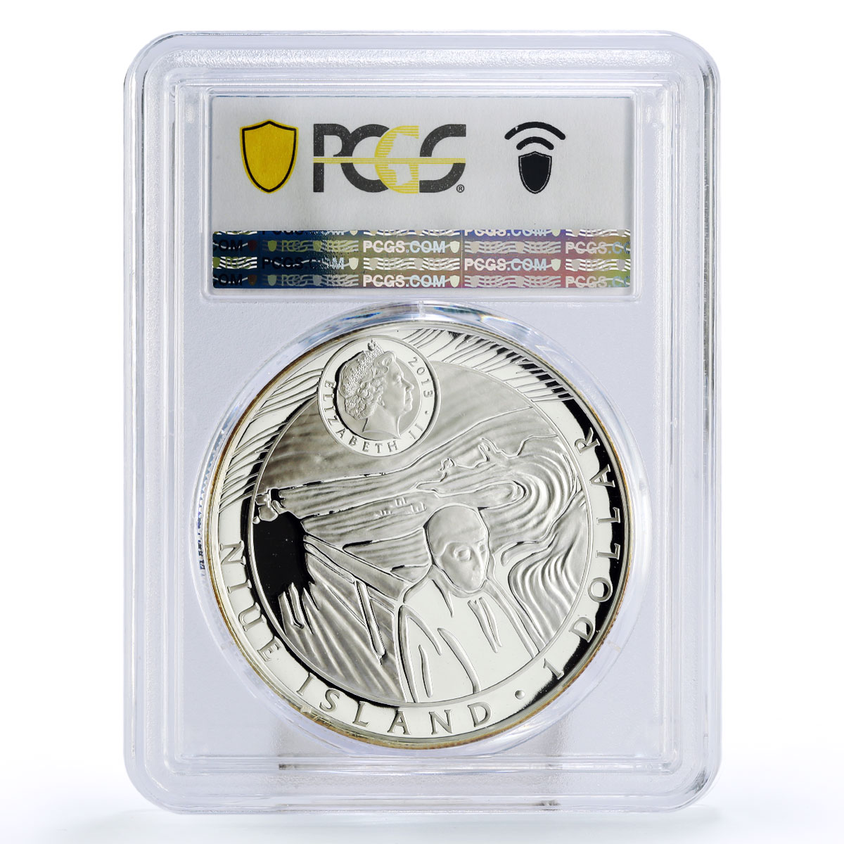 Niue 1 dollar Painter Edvard Munch Art The Scream PR69 PCGS silver coin 2013