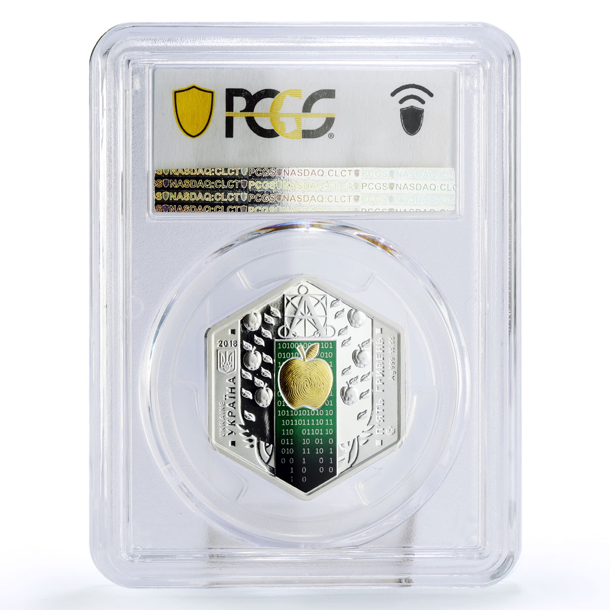 Ukraine 5 hryvnias Era of Technology PR70 PCGS silver coin 2018