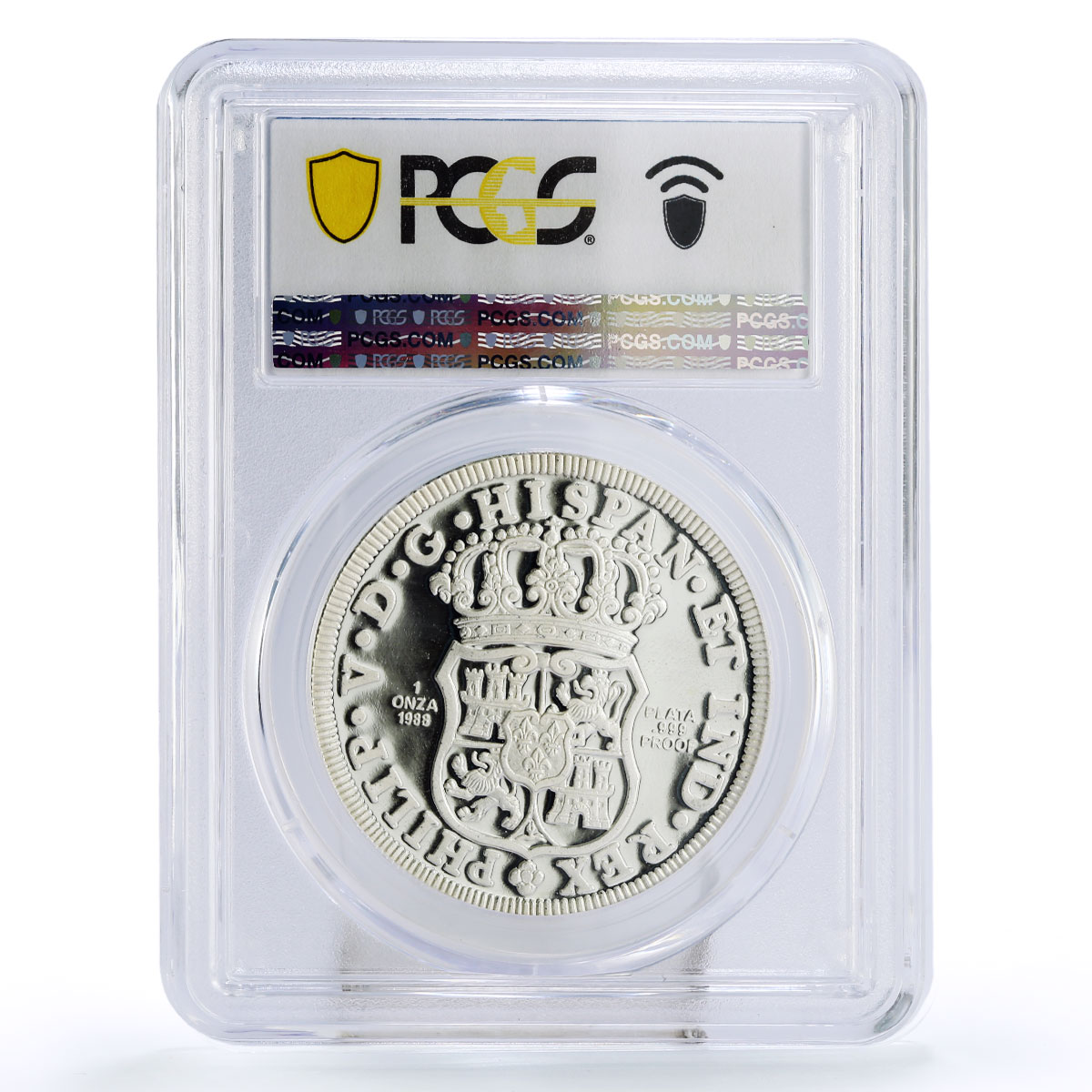 Mexico 1 onza Numismatic Convention Pillar Dollar PR68 PCGS silver coin 1988
