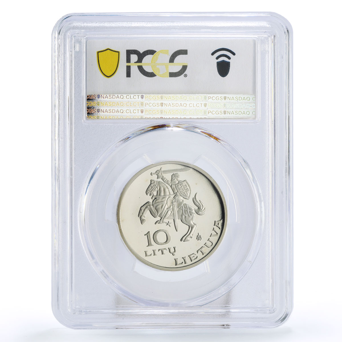 Lithuania 10 litu World Sport Games Torch Runner PR68 PCGS CuNi coin 1995