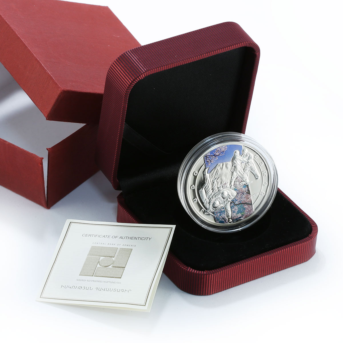 Armenia 1000 drams art of fighting Judo sport martial art silver coin 2011