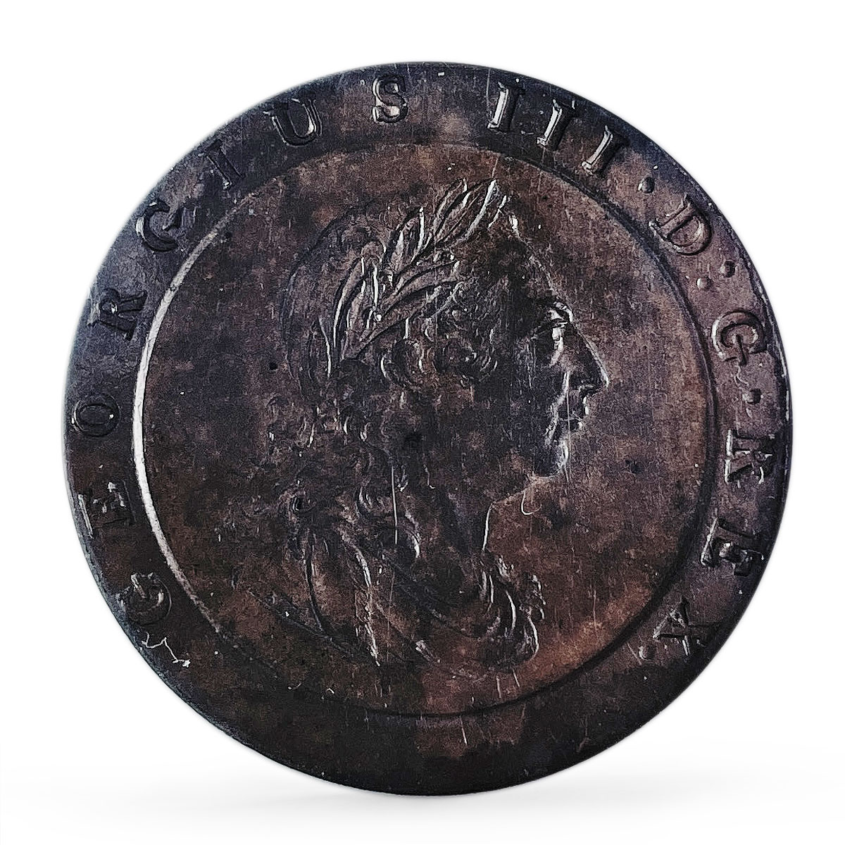 Britain 2 pence State Coinage George III Coat of Arms MS61 NGC copper coin 1797 Britain 2 pence State Coinage George III Coat of Arms MS61 NGC copper coin 1797